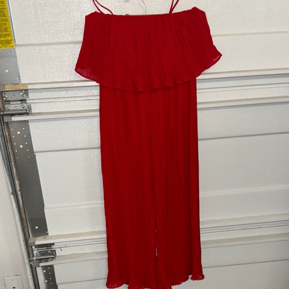 Elegant Red Women's Jumpsuit